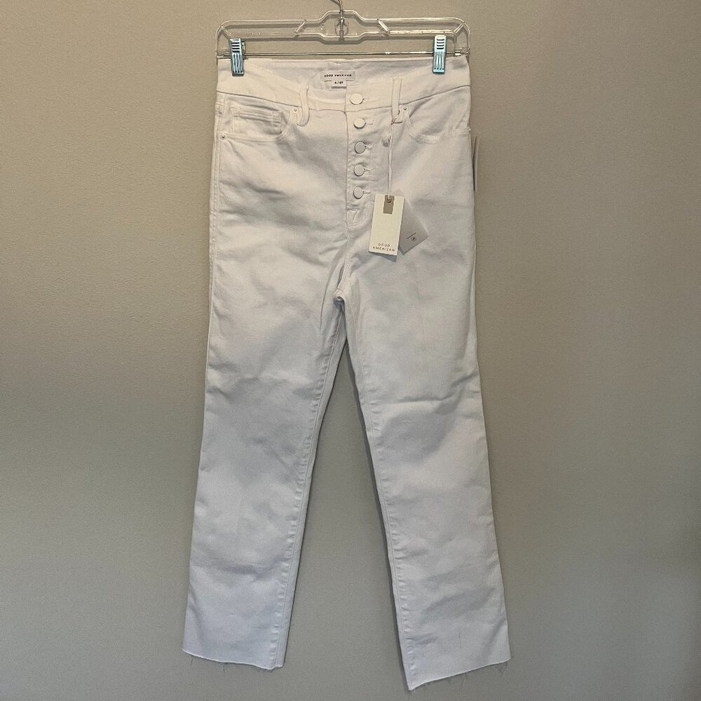 NWT Good American curve straight leg jeans 4 27
